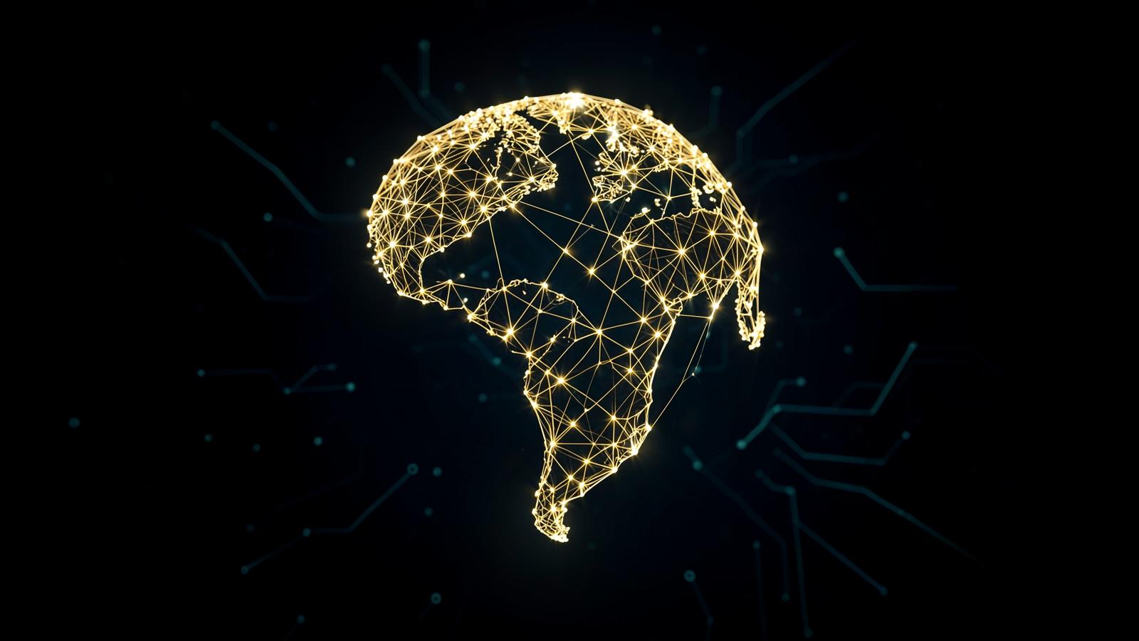 Global network of glowing connections representing QB token infrastructure